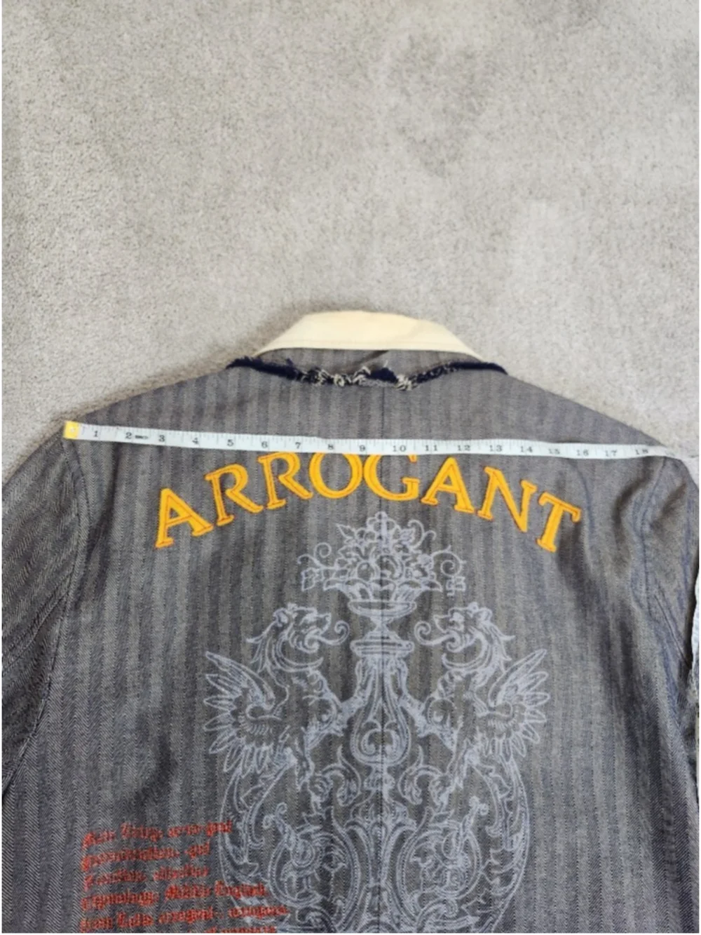 English Laundry Men's Graphic Statement Blazer Jacket Grunge Indiesleeze Size L